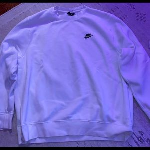white nike crewneck!
